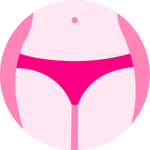 icono de una chica usando Intima Wear de Saba